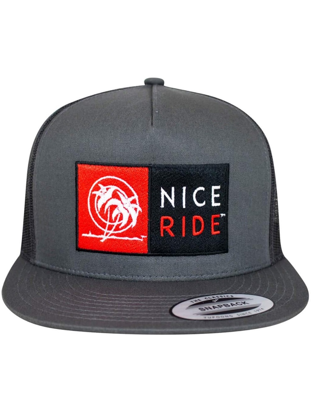 N-R Combo Charcoal Classic 6006 Snapback Trucker Baseball Hat 2616/C-1